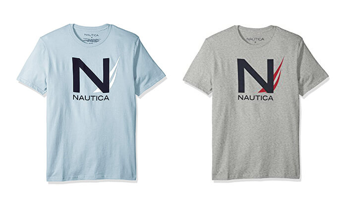 5 חולצת טי 100% כותנה לגבר Nautica