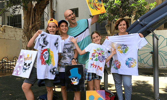 17 מיוריאל גרפיטי - סדנת גרפיטי לכל המשפחה, שכונת פלורנטין תל אביב
