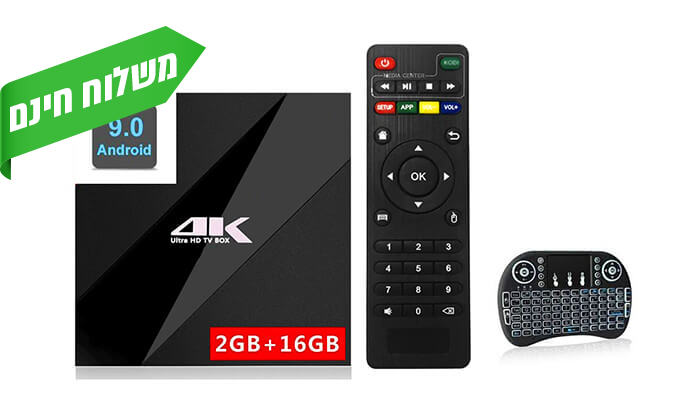6 סטרימר Android X9 TV Box 4K Ultra