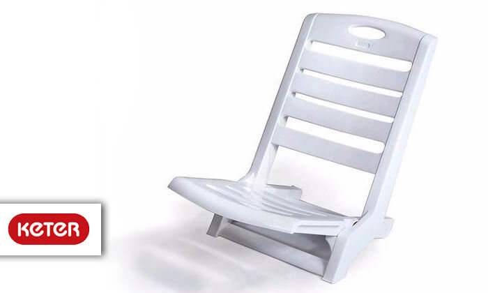 1 כתר: 6 כיסאות פלסטיק לים דגם סאנטו