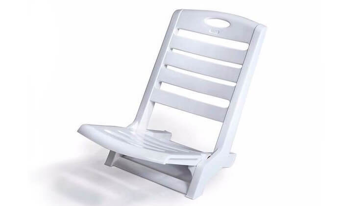 3 כתר: 6 כיסאות פלסטיק לים דגם סאנטו