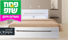 מיטה ברוחב וחצי עם מזרן
