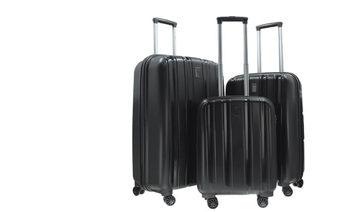 3 סט 3 מזוודות קשיחות SWISS בגודל 20, 26 ו-30.5 אינץ', דגם Paradis