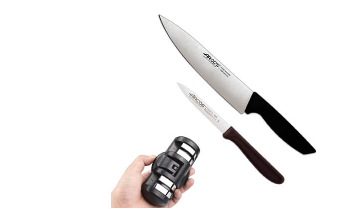 4 ARCOS: סט סכינים ומשחיז ארקוס 