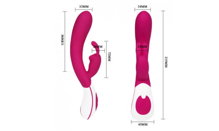 3 סקס סטייל SEX STYLE: ויברטור ארנבון דגם LOVE - סגול