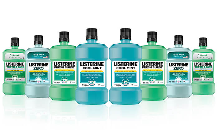 7 מארז 8 בקבוקי שטיפת פה ליסטרין Listerine - משלוח חינם!