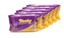 24 חבילות מגבוני Tooly ומתנה