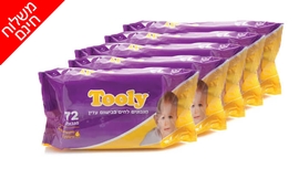 24 חבילות מגבוני Tooly ומתנה