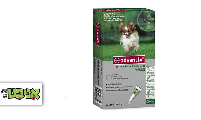 1 אדוונטיקס Advantix: אמפולות נגד פרעושים וקרציות לכלבים