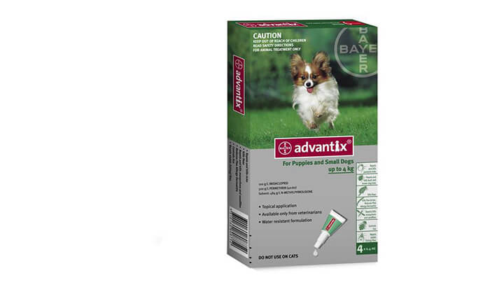 3 אדוונטיקס Advantix: אמפולות נגד פרעושים וקרציות לכלבים