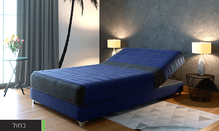 6 מיטת נוער חשמלית אורתופדית דגם לאטינה במבחר צבעים