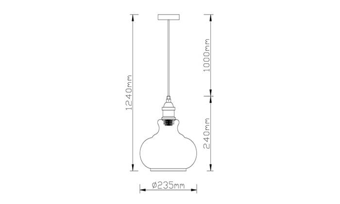 4 ביתילי: מנורת תלייה דגם שון- משלוח חינם 