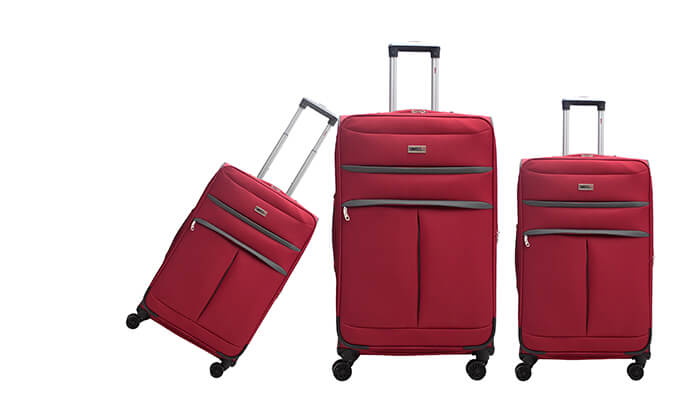 8 סט שלוש מזוודות סוויס SWISS 