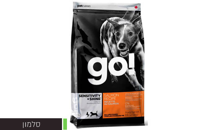 4 שק מזון יבש לכלבים GO - משלוח חינם