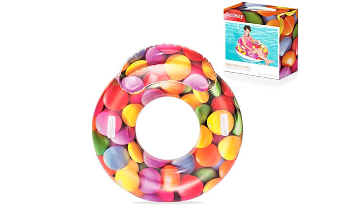 3 גלגל ים בעיצוב סוכריות צבעוניות Bestway