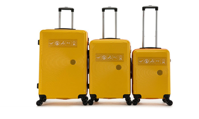 5 סט 3 מזוודות קשיחות SWISS ALPS במבחר צבעים