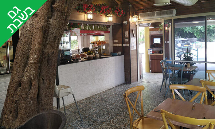 3 קפה היינה בכיכר היינה, חיפה - ארוחת צהריים