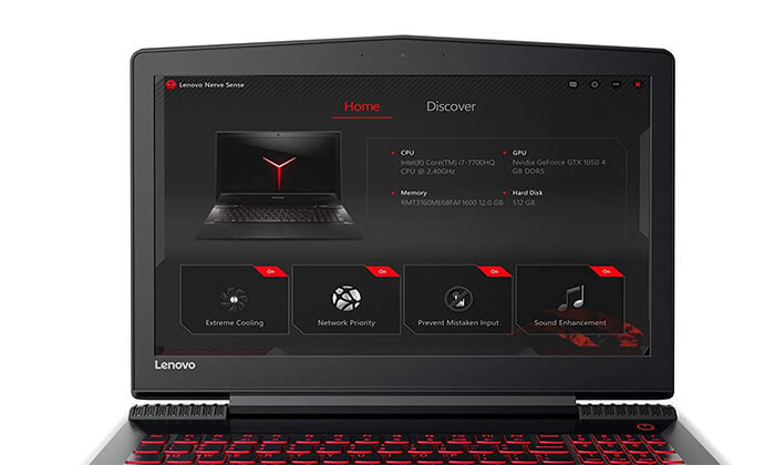 4 מחשב נייד לנובו Lenovo, עם מסך "15.6 וכ. גרפי GeForce GTX 1060 - משלוח חינם