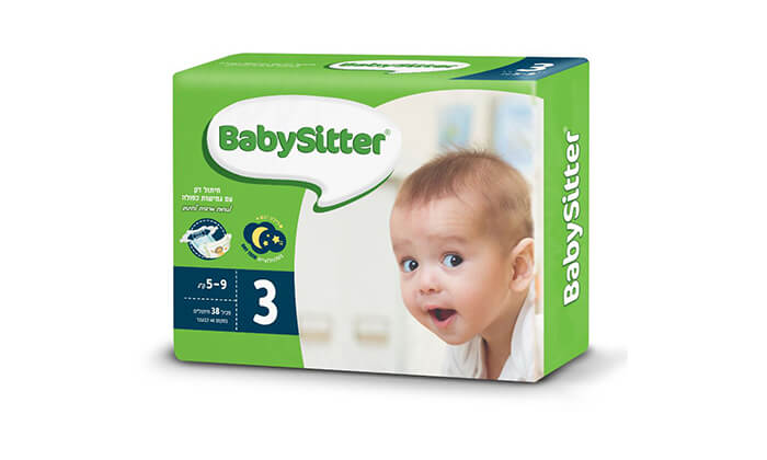 4 מארז 8 חבילות חיתולי בייביסיטר Babysitter - משלוח חינם