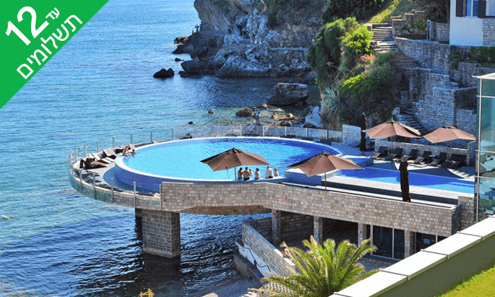 3 חופשה במונטנגרו - מלון מומלץ עם קזינו על חוף הים במלון, כולל שבועות