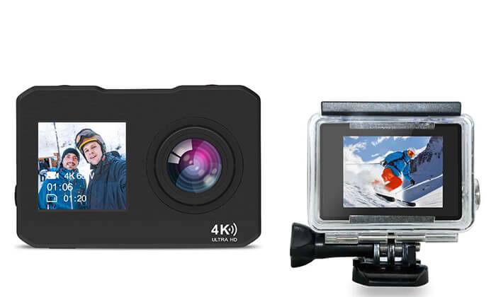 4 מצלמת וידאו אקסטרים 4K עם שני צגים