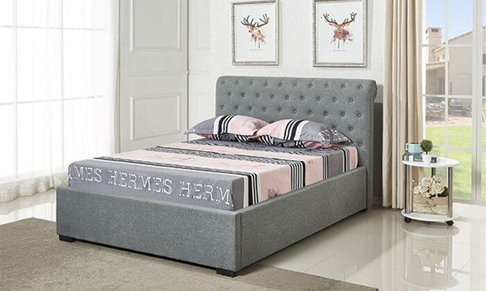 4 מיטה זוגית עם ארגז מצעים HOME DECORּ, דגם קים