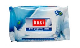 24 חבילות מגבונים נשטפים באסלה
