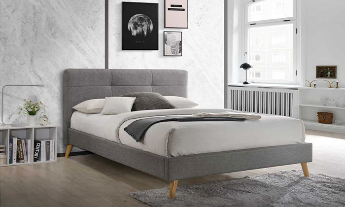 3 מיטה זוגית מרופדת HOME DECOR דגם טנסי 