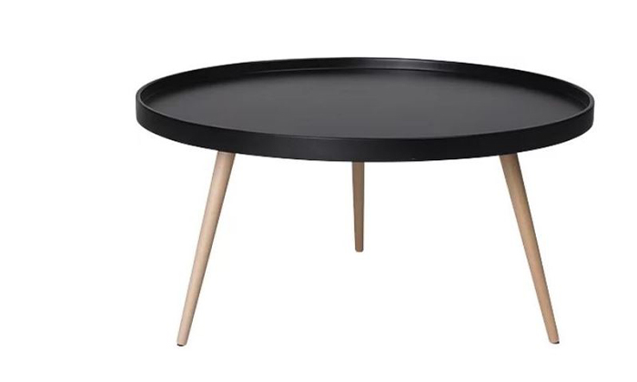 3 שולחן סלון עם רגלי עץ