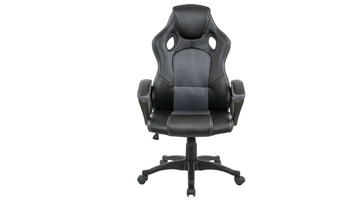 3 כיסא מנהלים דגם SILVER STONE בריפוד דמוי עור - משלוח חינם