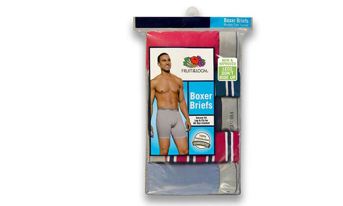5 מארז 4 תחתוני בוקסר FRUIT OF THE LOOM 