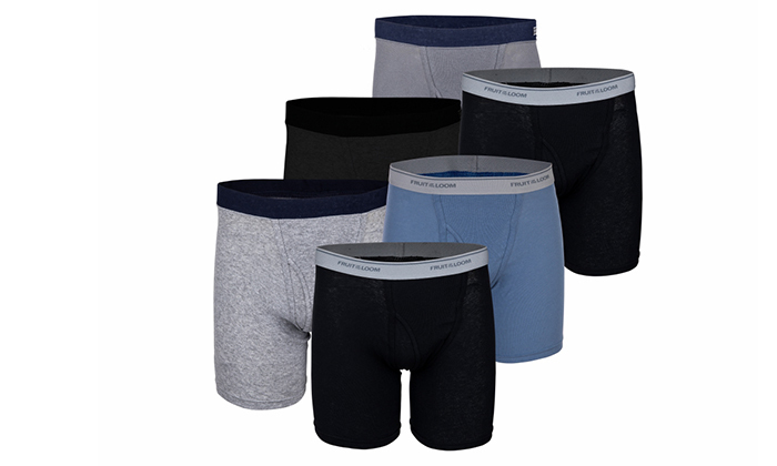 3 מארז 4 תחתוני בוקסר FRUIT OF THE LOOM 