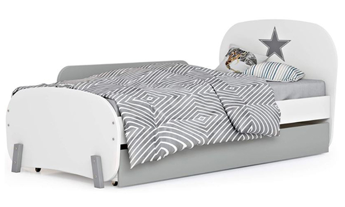 6 רהיטי סוכריה: מיטת נוער ברוחב וחצי דגם ניירובי כולל מזרן