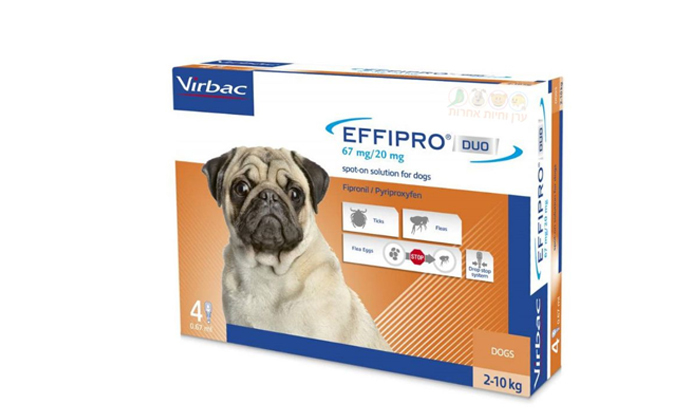 3 אמפולה לכלב וירבק אפיפרו Virbac Effipro - משלוח חינם