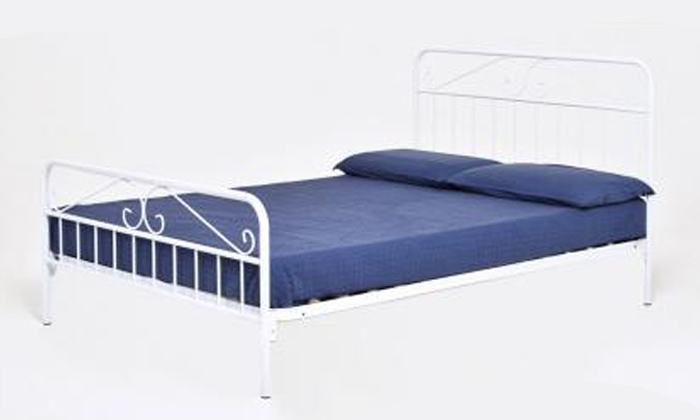 3 מיטה זוגית ממתכת BRADEX - משלוח חינם