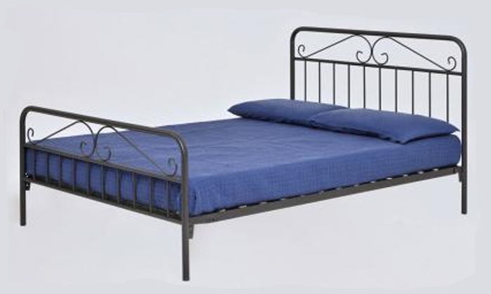 8 מיטה זוגית ממתכת BRADEX - משלוח חינם