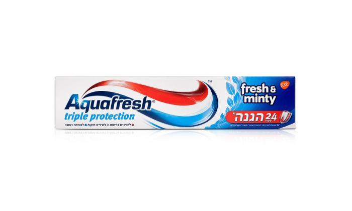 4 מארז 6 יחידות משחת שיניים אקווה פרש Aquafresh
