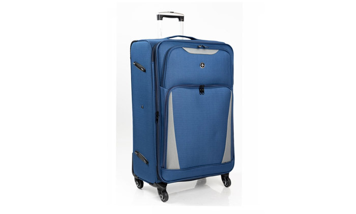 3 מזוודה משפחתית קלת משקל 32 אינץ' SWISS digital design יבואן רשמי - צבעים לבחירה