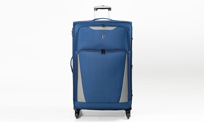 6 מזוודה משפחתית קלת משקל 32 אינץ' SWISS digital design יבואן רשמי - צבעים לבחירה
