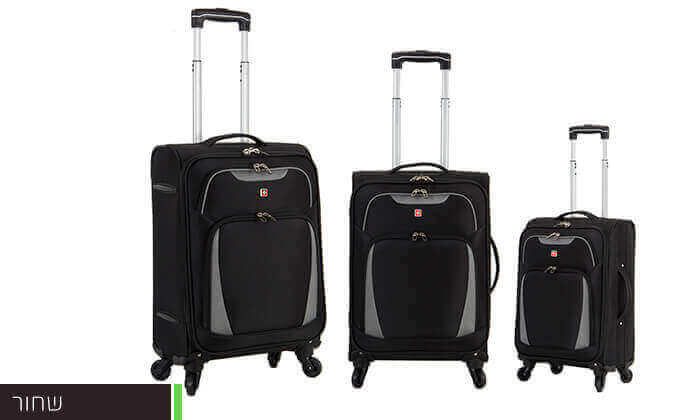 3 סט 3/4 מזוודות סוויס SWISS - צבעים לבחירה