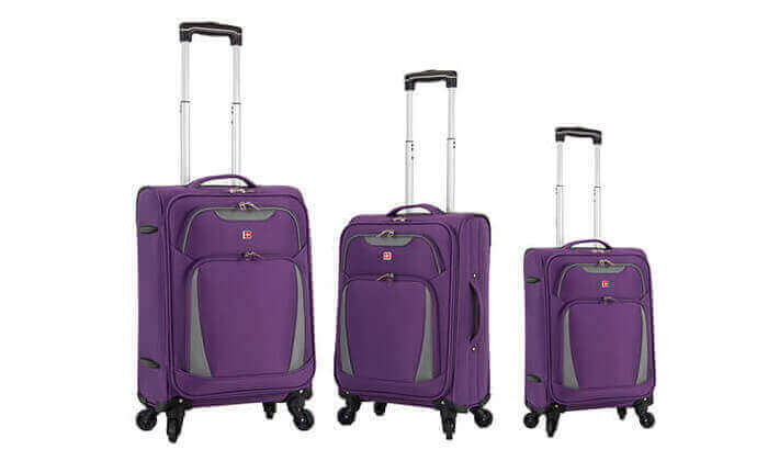 7 סט 3/4 מזוודות סוויס SWISS - צבעים לבחירה