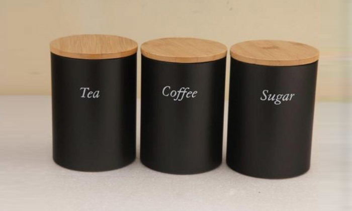 3 SOLTAM: סט קופסאות לאחסון קפה 