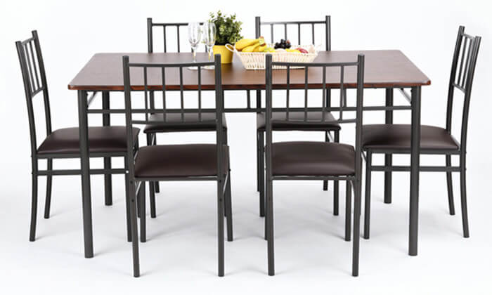 8 שולחן עם 6 כיסאות HOMAX 