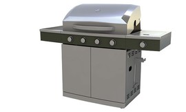 גריל גז 4 מבערים Diamante
