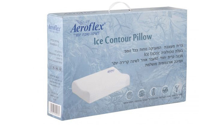 4 כרית ויסקו Aeroflex, דגם Ice Contour Pillow 