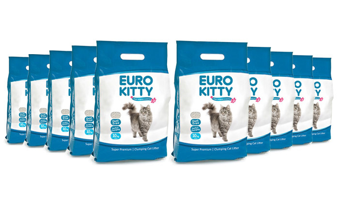 4 אניפט: 10 שקי חול מתגבש לחתולים יורו קיטי EURO KITTY