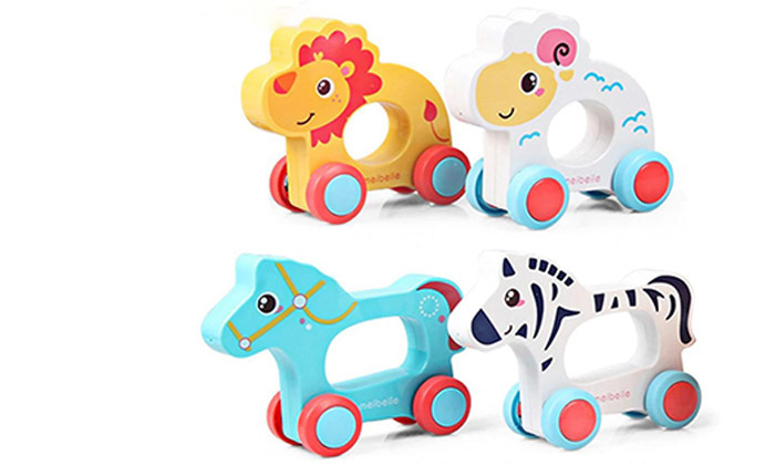 7 משחק חיות על גלגלים לתינוק