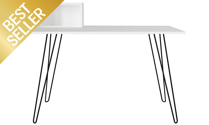7 שולחן כתיבה עם רגלי סיכה, דגם עומר