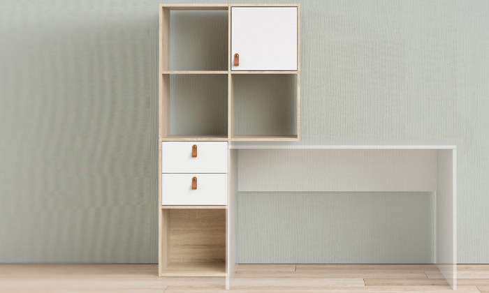 7 שולחן עבודה וספרייה HOME DECOR 