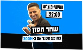 מופע סטנדאפ לייב אונליין בזום